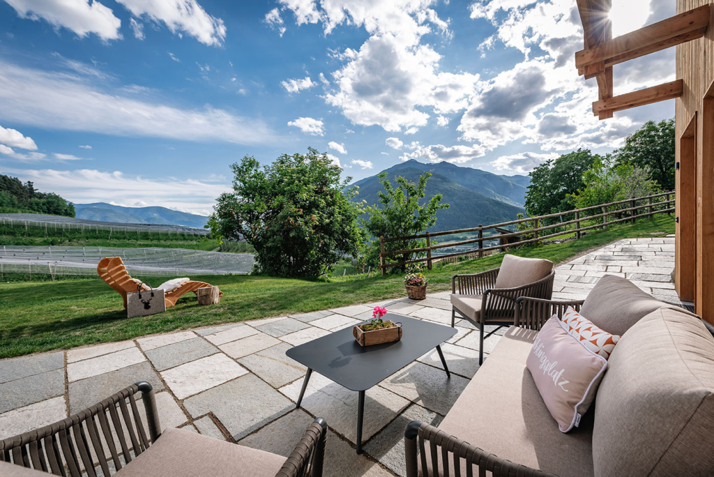 Trinnerhof Bauernhof Suedtirol Ausblick